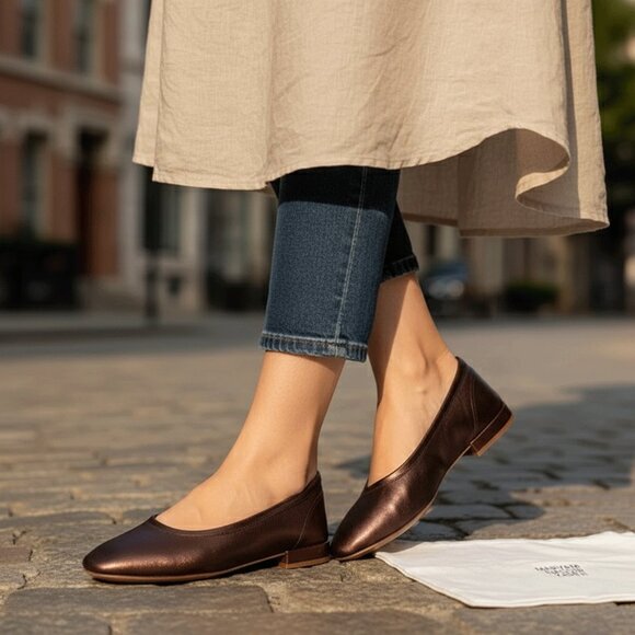 Maryam Nassir Zadeh Chocolate Leather Loafers brand new inbox size 36 US 5.5 - Picture 1 of 7